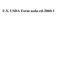 U.S. USDA Form usda-rd-2060-1