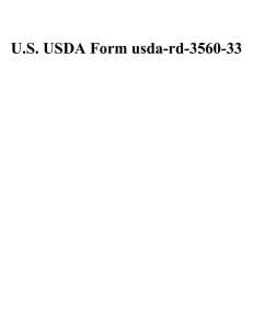 U.S. USDA Form usda-rd-3560-33