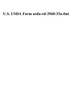 U.S. USDA Form usda-rd-3560-33a-fmi