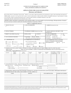 Form4279-1 FORM APPROVED Position 3 OMB No. 0570-0017
