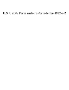 U.S. USDA Form usda-rd-form-letter-1902-a-2