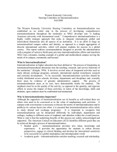 Western Kentucky University Steering Committee on Internationalization Fall 2009