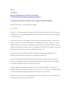 No.2 An American University President: Why I support Confucius Institute 11/30/2015