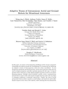 Adaptive Teams of Autonomous Aerial and Ground Robots for Situational Awareness