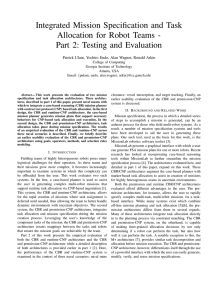 Integrated Mission Specification and Task Allocation for Robot Teams -