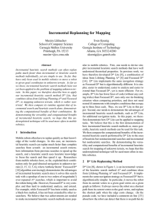 Incremental Replanning for Mapping