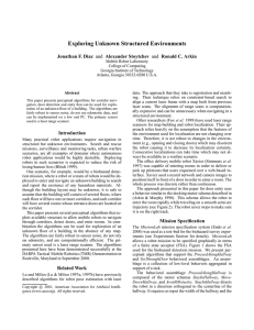 Exploring Unknown Structured Environments Jonathan F. Diaz