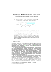 Recognizing Workshop Activity Using Body Worn Microphones and Accelerometers