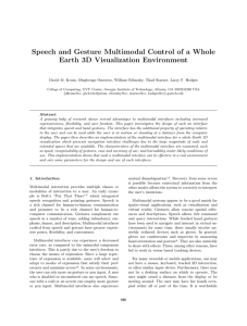 Speech and Gesture Multimodal Control of a Whole