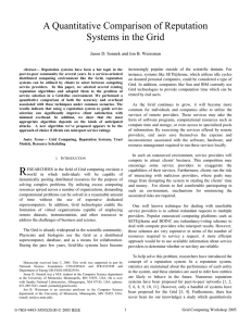 A Quantitative Comparison of Reputation Systems in the Grid