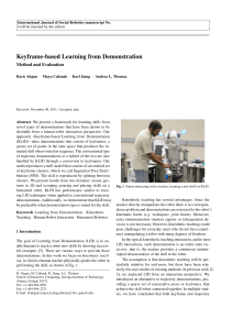 Keyframe-based Learning from Demonstration Method and Evaluation