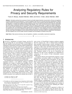 Analyzing Regulatory Rules for Privacy and Security Requirements