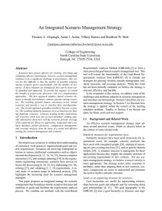 An Integrated Scenario Management Strategy