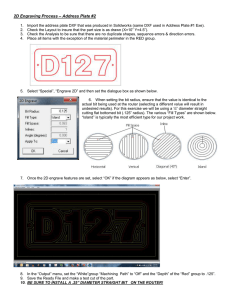 – Address Plate #2 2D Engraving Process