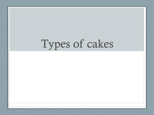 Types of cakes