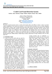 Credit Card Fraud Detection System