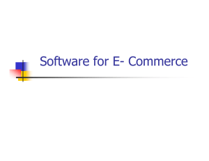 Software for E- Commerce