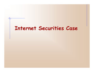 Internet Securities Case
