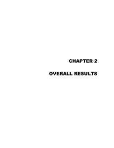 CHAPTER 2 OVERALL RESULTS