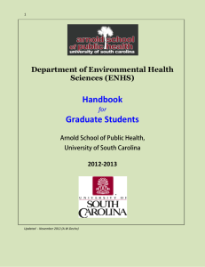 Handbook Graduate Students Department of Environmental Health