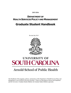 Graduate Student Handbook D H S