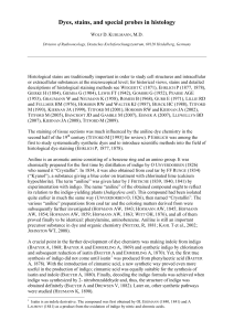 Dyes, stains, and special probes in histology