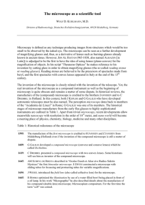The microscope as a scientific tool