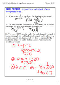 Bell Ringer­  answer these on the back of your  new guided notes Unit 4 Chapter 6 Section 1a Angle Measures.notebook