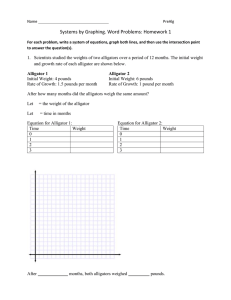 Systems by Graphing. Word Problems: Homework 1
