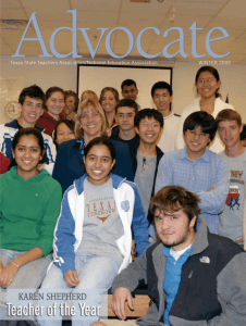 Advocate Texas State Teachers Association/National Education Association WINTER 2005