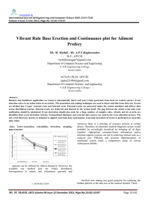 Vibrant Rule Base Erection and Continuance plot for Ailment Profecy