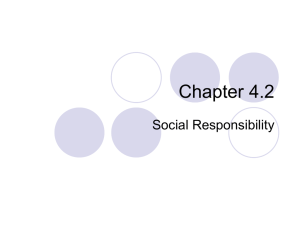 Chapter 4.2 Social Responsibility