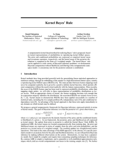 Kernel Bayes’ Rule