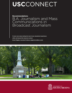 USC B.A. Journalism and Mass Communications in Broadcast Journalism