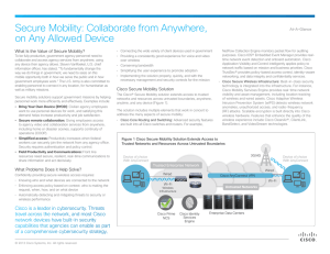 Secure Mobility: Collaborate from Anywhere, on Any Allowed Device At-A-Glance