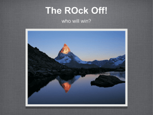 The ROck Off! who will win?