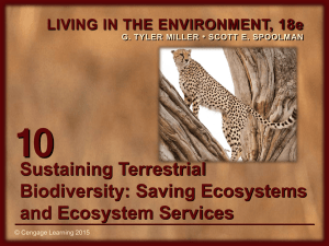 10 Sustaining Terrestrial Biodiversity: Saving Ecosystems and Ecosystem Services