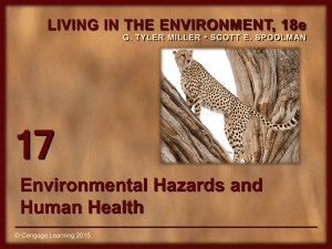 17 Environmental Hazards and Human Health LIVING IN THE ENVIRONMENT, 18e