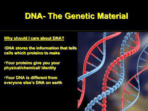 DNA- The Genetic Material