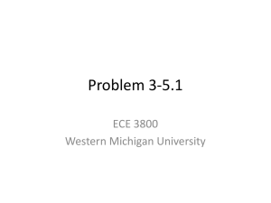 Problem 3-5.1 ECE 3800 Western Michigan University