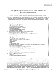 Pathophysiological Mechanisms of Atrial Fibrillation: A Translational Appraisal