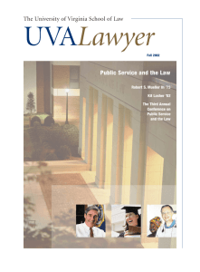 UVA Lawyer The University of Virginia School of Law