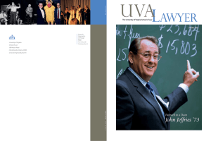 John Jeffries ’73 Farewell to a Dean PAID University of Virginia