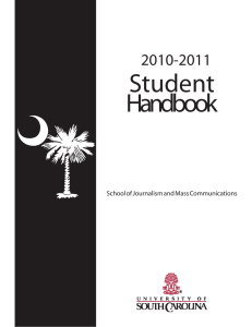 Student Handbook 2010-2011 School of Journalism and Mass Communications