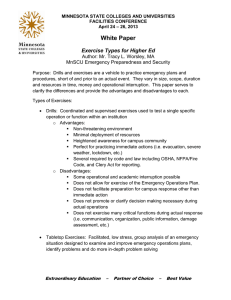 White Paper  Exercise Types for Higher Ed