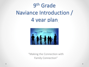 9 Grade Naviance Introduction / 4 year plan