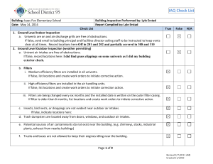 IAQ Check List