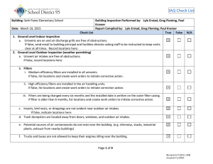 IAQ Check List