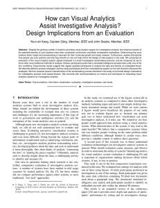 How can Visual Analytics Assist Investigative Analysis? Design Implications from an Evaluation