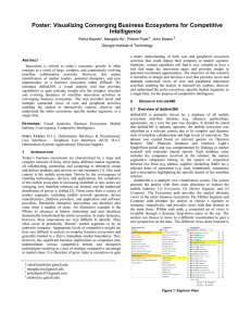 Poster: Visualizing Converging Business Ecosystems for Competitive Intelligence